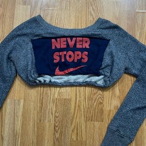 REWORKED CROP SWEATER
